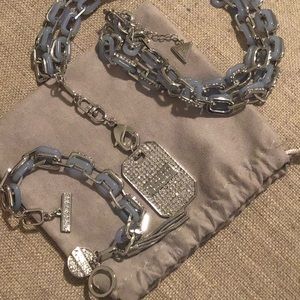 Guess bracelet and necklace